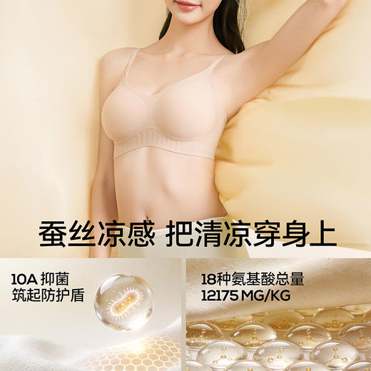 终于被我挖到一件😍舒适宝藏bra了【草本初色 香氛富贵宋锦金蚕8DFortuna塑立挺内衣65192款】 💎 3D聚拉提工艺：立体承托，提拉聚拢，重塑自然圆润胸型 商品图1