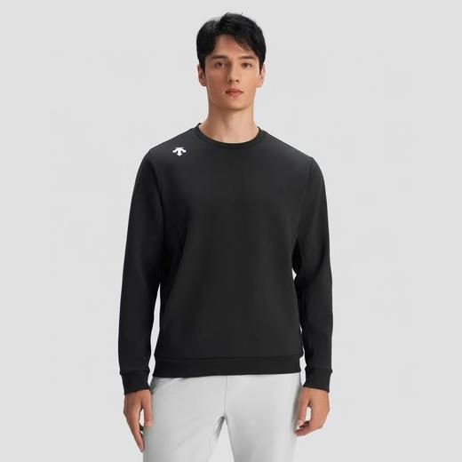 迪桑特AT系列春季新品简约舒适的运动圆领套头衫 商品图0