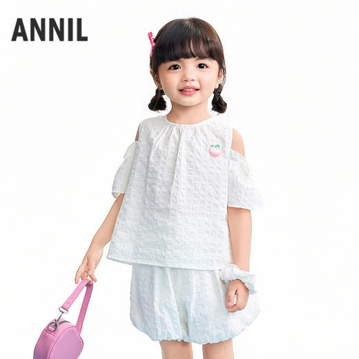 【实体店同款】女童圆领上衣夏季新款安奈儿童装XG621207 商品图0