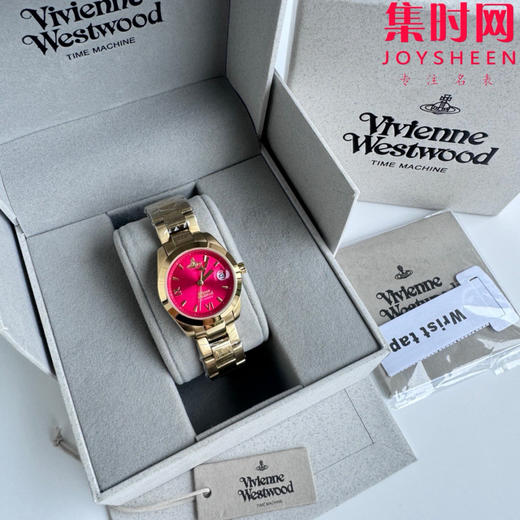 原单薇薇安西太后 玫红小土星 火龙果小盘 女士腕表 表径28mm 商品图1