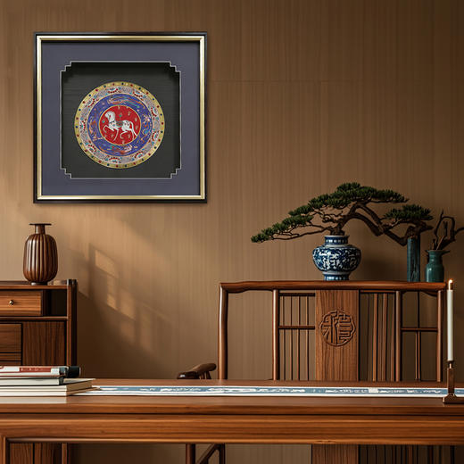 《神骏飞天》珐琅壁画 敦煌IP授权 常书鸿家族匠心之作 非遗工艺 全球限量 商品图7