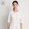 Marc O'Polo/MOP夏季新款好看白色圆领时尚设计廓形七分袖连衣裙 商品缩略图2