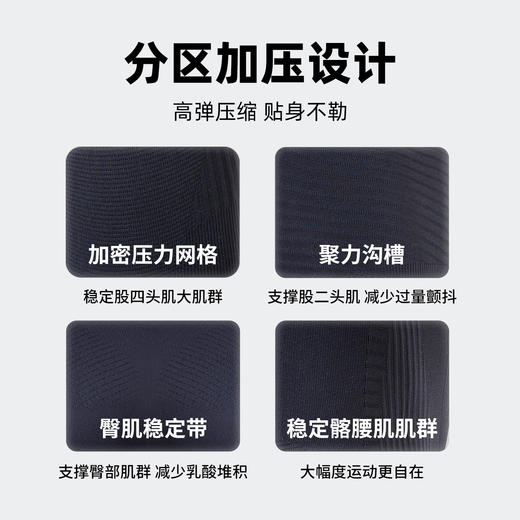 速力达飓核运动紧身裤透气速干七分压缩裤户外健身跑步篮球训练裤 商品图1