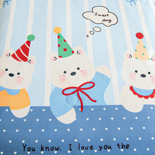 小象咘叮 A类凉感幼儿园夏凉被两件套-萌趣系列 7色可选 宝宝午睡薄被子儿童空调被夏被 商品图1