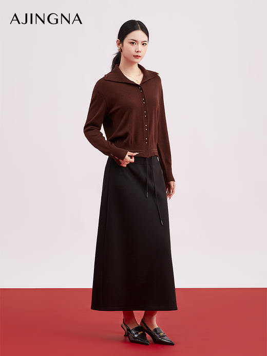 【商场同款】阿菁娜春季新款运动风半身裙休闲舒适时髦解锁N种松弛感造型A31C113501 商品图3