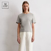 【男女同款】MOP25夏季新款基本纯色精纺纯棉短款logo刺绣短袖T恤 商品缩略图4