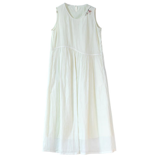 牧衣游原创 手工刺绣丝棉连衣裙 限量福利款 橘子海不支持会员折 商品图4