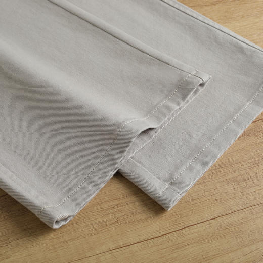 牛仔棉面料阔腿裤2026年新款高腰直筒裤QYM2608 商品图3