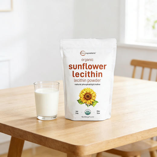 Micro Ingredients 有机向日葵卵磷脂粉 454g 商品图7