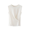 交叉收腰~绑带交叉设计高级感无袖背心上衣 商品缩略图0