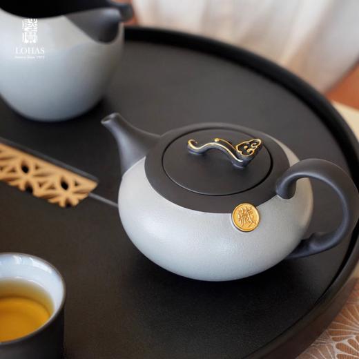 【彼达思】陆宝陶瓷 君如意功夫茶具套装 家用客厅现代简约1壶1海6杯茶具礼盒 商品图2