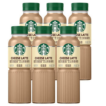 星巴克（Starbucks）星选 即饮咖啡 芝士奶香拿铁 270ml*6瓶 瓶装咖啡饮料低脂肪 商品图3