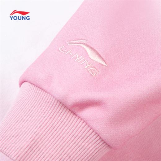 李宁女大童宽松套头连帽卫衣YWDW090 商品图5