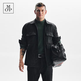 【托尼克罗斯同款】MOP冬季新款时尚复古羊毛混纺男士衬衫式外套