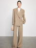 法小曼*子珍韩系少女卡其色西装套装女直筒型2026新款大女主气场西服 商品缩略图5