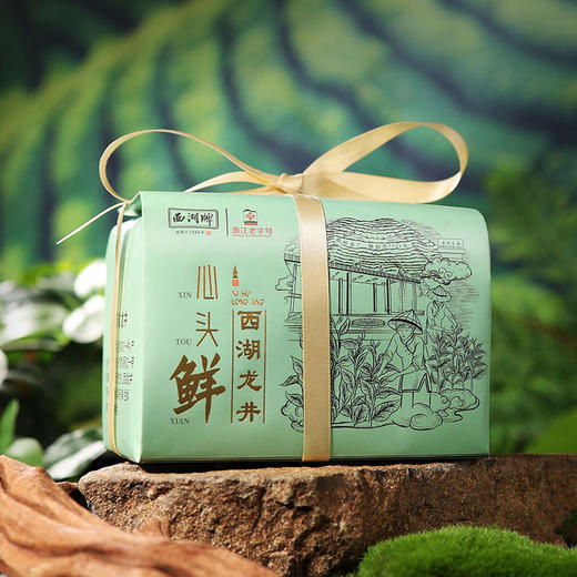 【西湖牌西湖产区龙井】2026新茶 西湖牌《心头鲜》特级西湖产区龙井200g纸包 西湖产区 商品图1