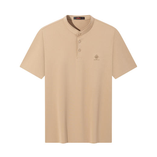 【亚麻/立领POLO衫】柒牌男士短袖POLO衫2026夏季新款上衣休闲 130T70140 商品图4