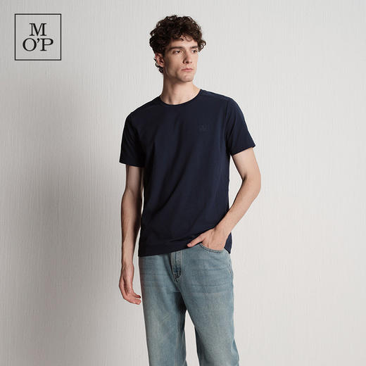 Marc O'Polo/MOP夏季新款高级休闲百搭纯色运动短袖T恤男士上衣 商品图1
