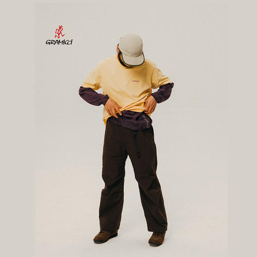 【26新款】GRAMICCI小野人男款尼龙拼接徒步休闲长裤G6SM-P069 商品图3