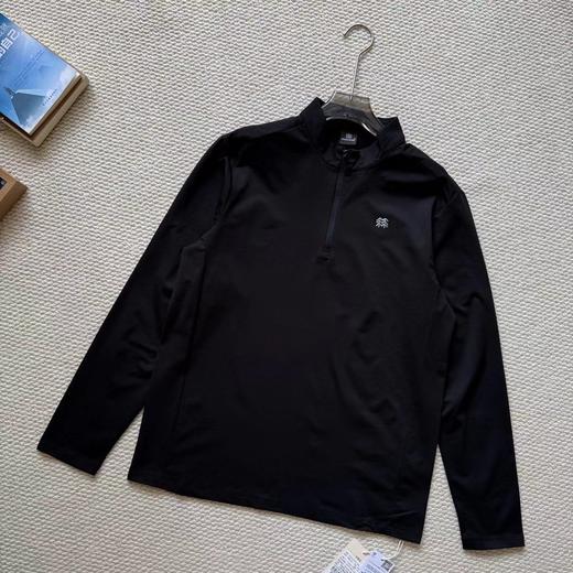 F031651吸湿速干T恤男女S-FUNCTIONAL亲肤柔软半拉链长袖T恤 商品图7