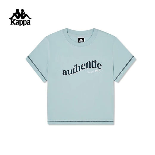 MJ｜Kappa卡帕背靠背短袖2026新款女夏速干正肩T恤短款字母半袖上衣潮 商品图1