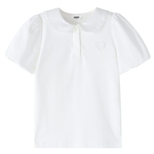 【实体店同款】女童短袖针织衫夏季新款安奈儿童装AG621221 商品图6