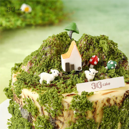白羊座 ∙ 见春山 ∙ 佛手柑芒芒牛乳慕斯，可选6英寸  | 36 CAKE 商品图0