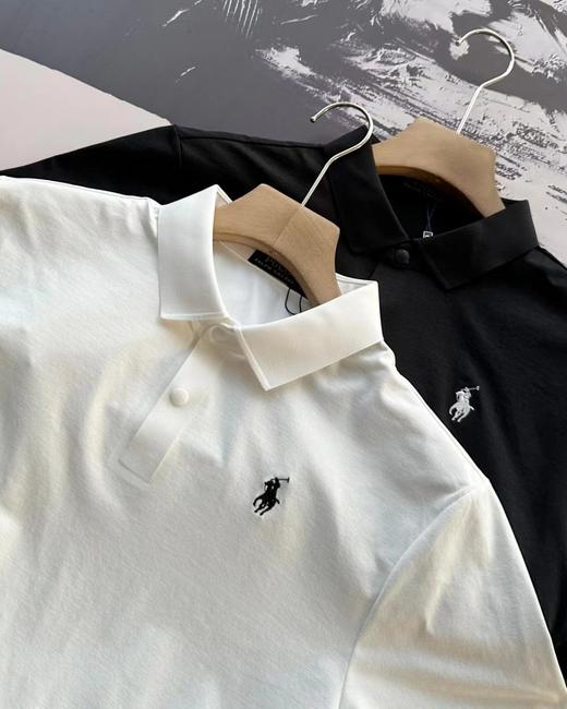 F031626新款刺绣标户外运动健身透气速干科技面料户外短袖T恤polo衫 商品图1