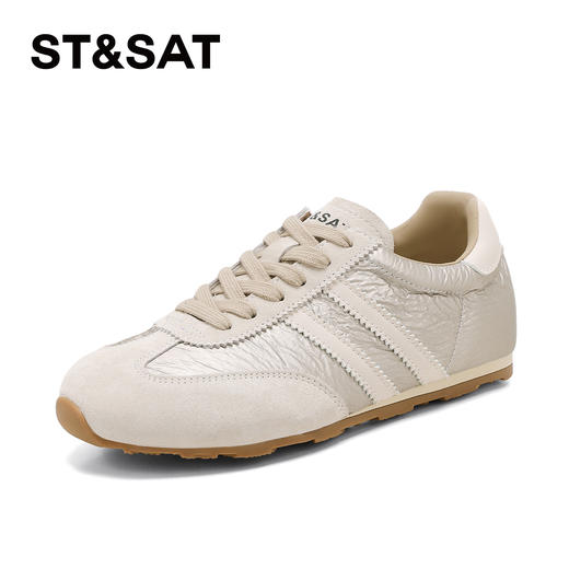 星期六26春新款时尚拼接舒适平底德训鞋SSE1112CML 商品图8