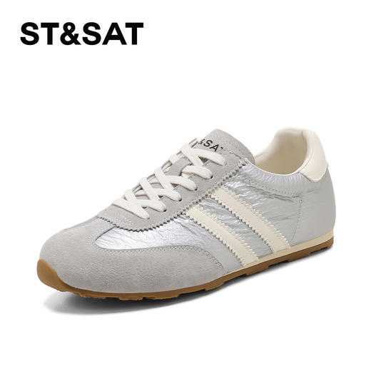 星期六26春新款时尚拼接舒适平底德训鞋SSE1112CML 商品图9