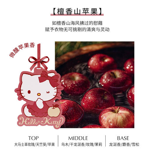 绽家HelloKitty精油香薰片香氛卡衣柜衣橱家卧室香挂车载持久留香 商品图2