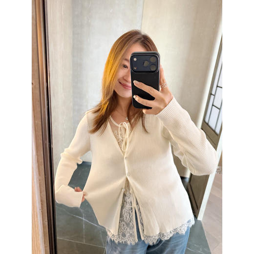 假两件拼接蕾丝上衣｜ri本进口纳米蕾丝・软糯亲肤|数量有限，手慢无！， 商品图3