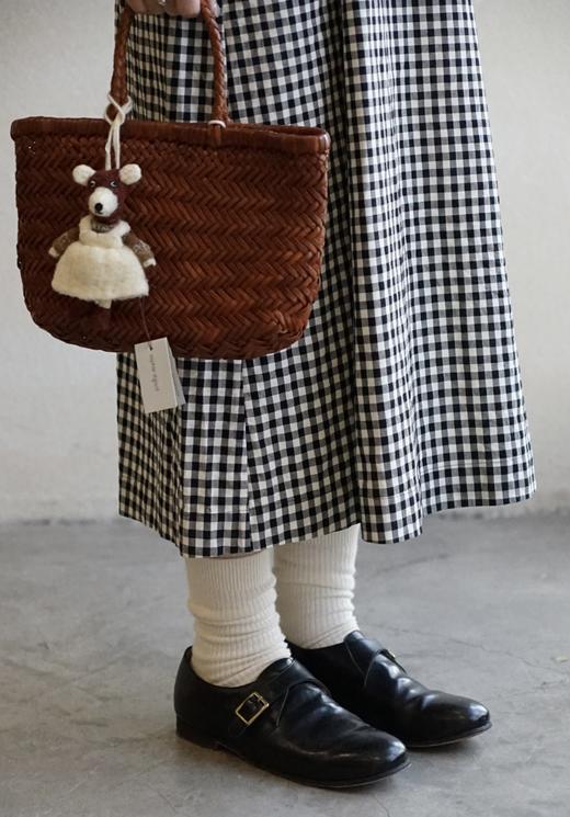 Atelier d'antan 圆领格纹连衣裙 商品图4