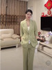法小曼*子珍新款开春绿色七分袖套装清晰高级显瘦西服套装 商品缩略图3