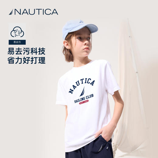 NAUTICA诺帝卡 针织短袖T恤 商品图3