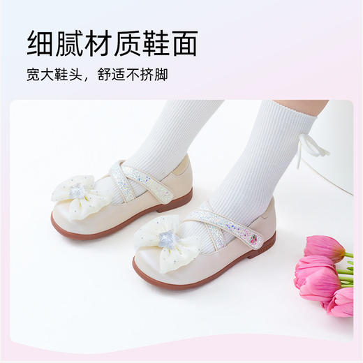 泰兰尼斯春季新款公主鞋精致女童小皮鞋时尚软底单鞋可爱演出鞋M03X6A9055 商品图2