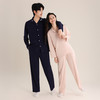 怡吾色情侣款兰精莫棉丝滑透气翻领家居服睡衣套装 商品缩略图1