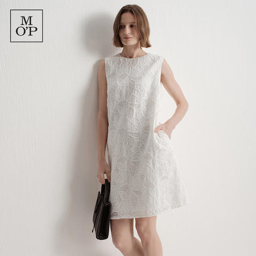 Marc O'Polo/MOP夏季新款好看时尚高级气质蕾丝无袖圆领连衣裙女 商品图2