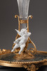 独角鹿西洋古董19世纪末至20世纪初法国出品水晶配碧色大理石塞弗尔素胎瓷天使装饰花插桌中摆件 商品缩略图6