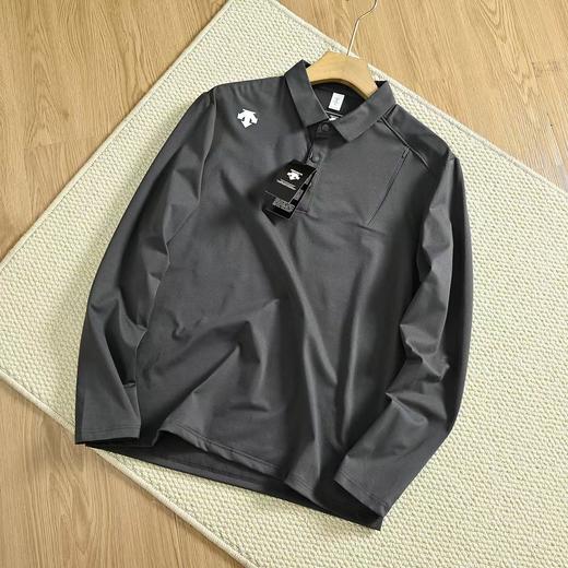 F031619春季新款简约运动休闲排汗吸湿通勤百搭长袖Polo衫 商品图4