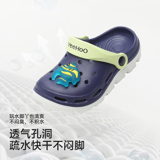 【商场同款】英氏儿童鞋子男童女童学步鞋夏季透气洞洞鞋26新款 商品图2