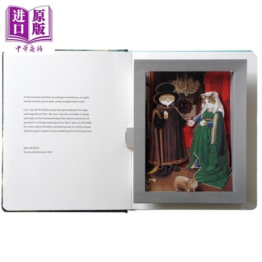 预售 【中商原版】Cats In Art: A Pop-Up Book 英文原版 艺术中的猫 立体书 商品图4