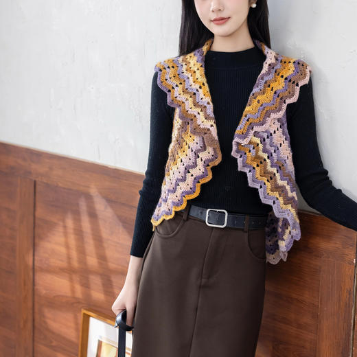 苏苏姐家圆舞曲小马甲手工diy钩针自制上衣编织羊毛线团材料包 商品图1