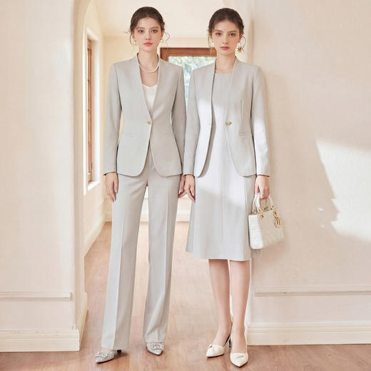 IWY/气质简约一粒扣西装套装女高级感通勤职业装正装商务工作服WCP395 商品图4