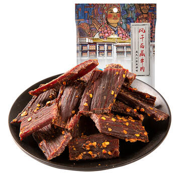 奇圣 风干牛肉干原味100g 西藏特产 休闲零食 肉干肉脯超干牛肉干 /休闲食品 /肉类零食 /牛肉类 商品图2