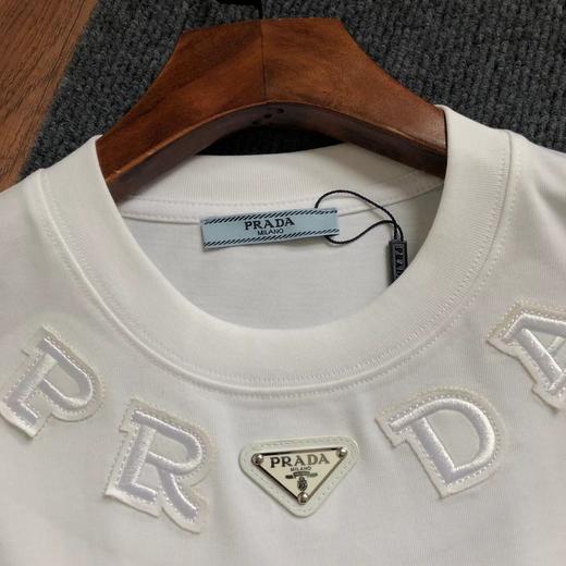 F0316112春夏新款铁标印花logo贴布刺绣圆领短袖T恤 商品图4