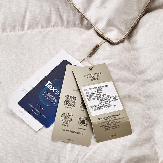 罗莱 TG 超柔A类雪域鹅绒冬被 鎏金 商品图10