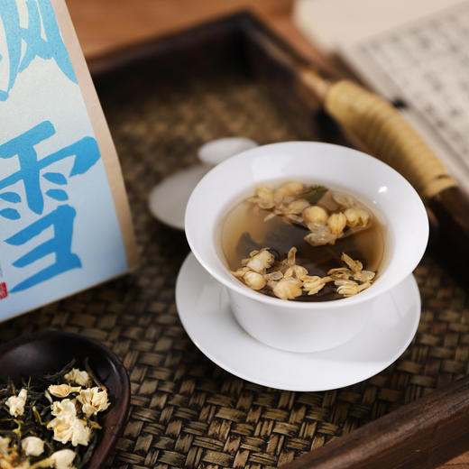 五虎一级茉莉花茶 150g/袋 广西横县产地 烘青绿茶窨制 花香浓郁 商品图2