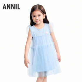 【实体店同款】女童短袖连衣裙夏季新款安奈儿童装XG623111