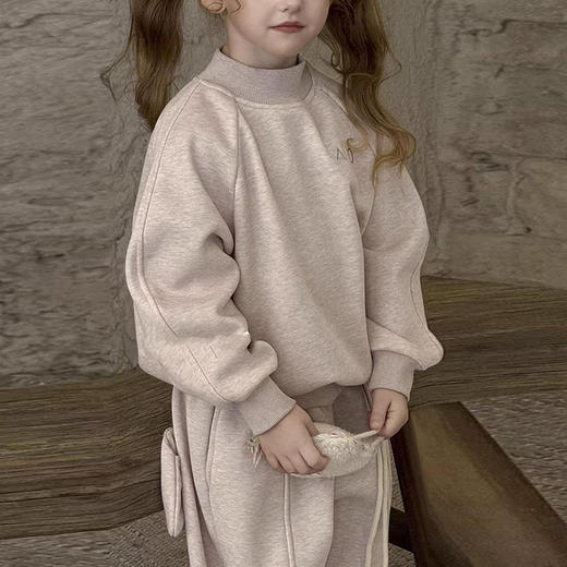 裁缝学苑TQ195圆领插肩袖卫衣纸样卫裤套装儿童裤子童装打版样板裁剪图 商品图5